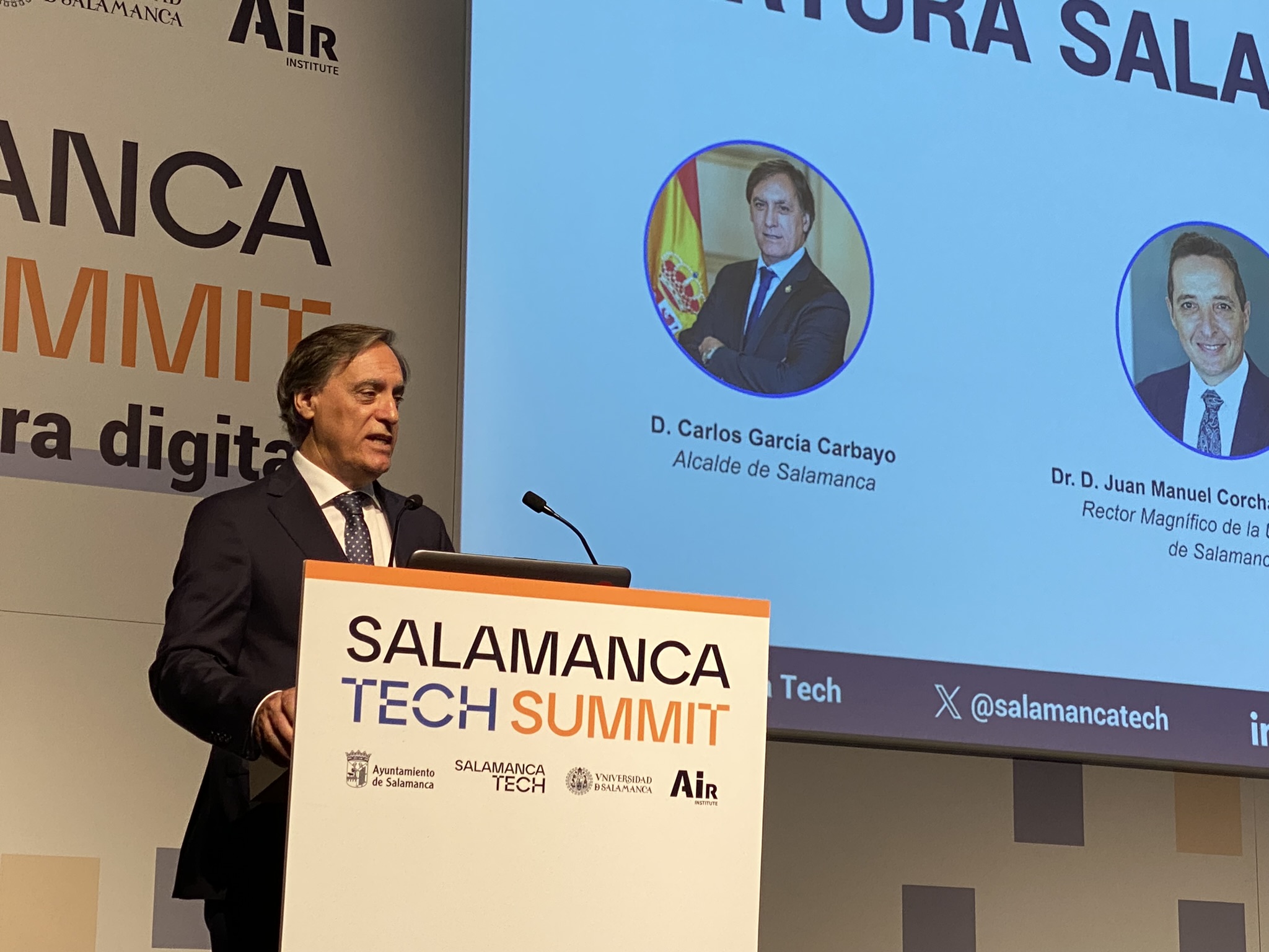 The AIR Institute, together with the City Council and the University of Salamanca, inaugurate the Salamanca Tech Summit