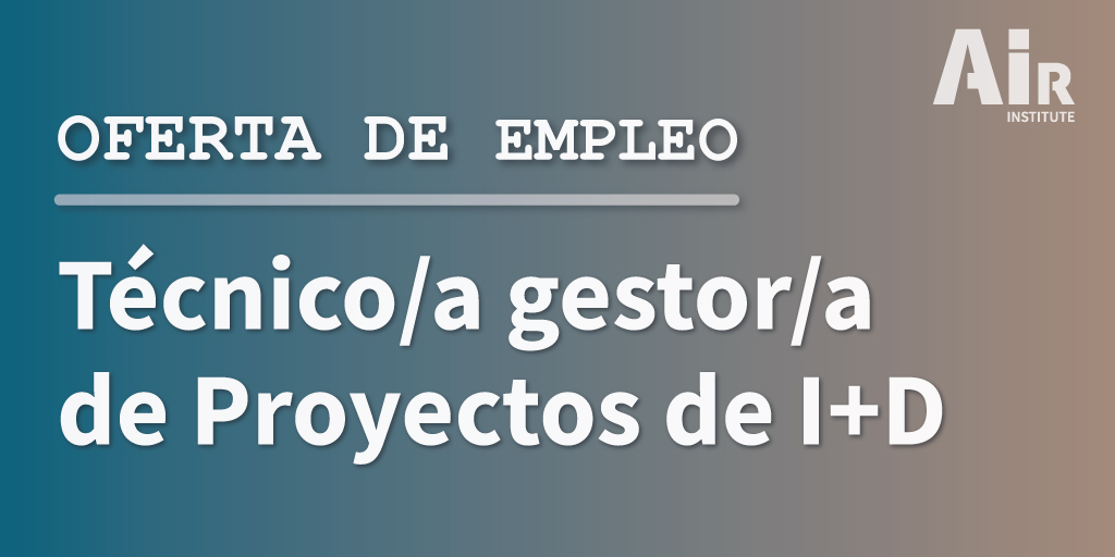 TÉCNICO/A GESTOR/ DE PROYECTOS DE I+D